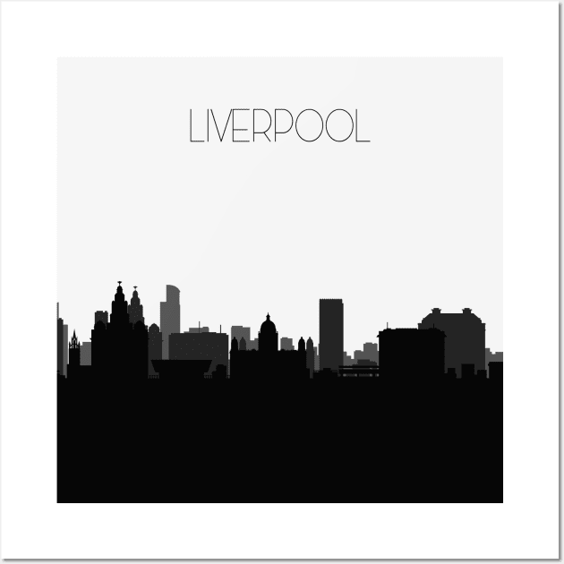 Liverpool Skyline Wall Art by inspirowl